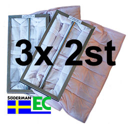 Filterpaket 3-pack Östberg 75 S/90 S EC/100 S EC Eko-0