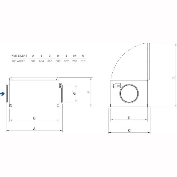 SystemAir KVK Silent 200 EC-50576