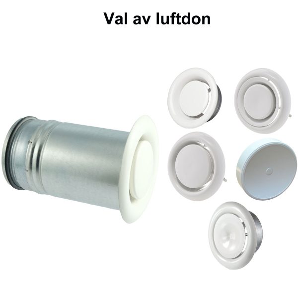 Brandspjäll luftdon 100 EI60 -75418